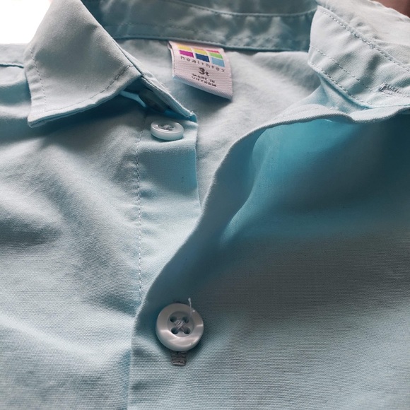 Blue button down with vest - Picture 2 of 8